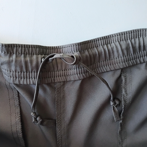 Vintage Nike Track Pants Gray/Teal Side Stripes Pockets Small - Picture 7 of 12